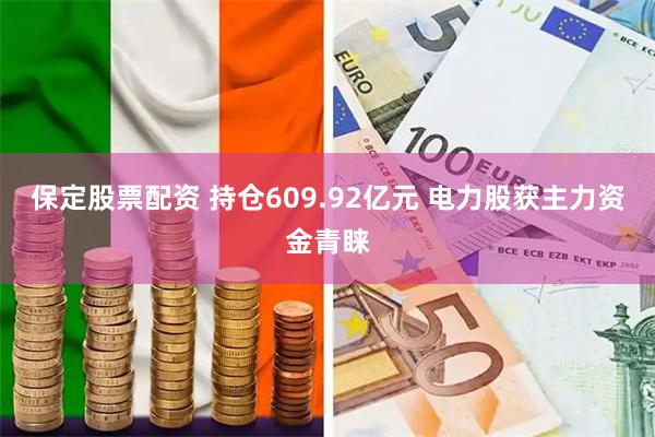 保定股票配资 持仓609.92亿元 电力股获主力资金青睐